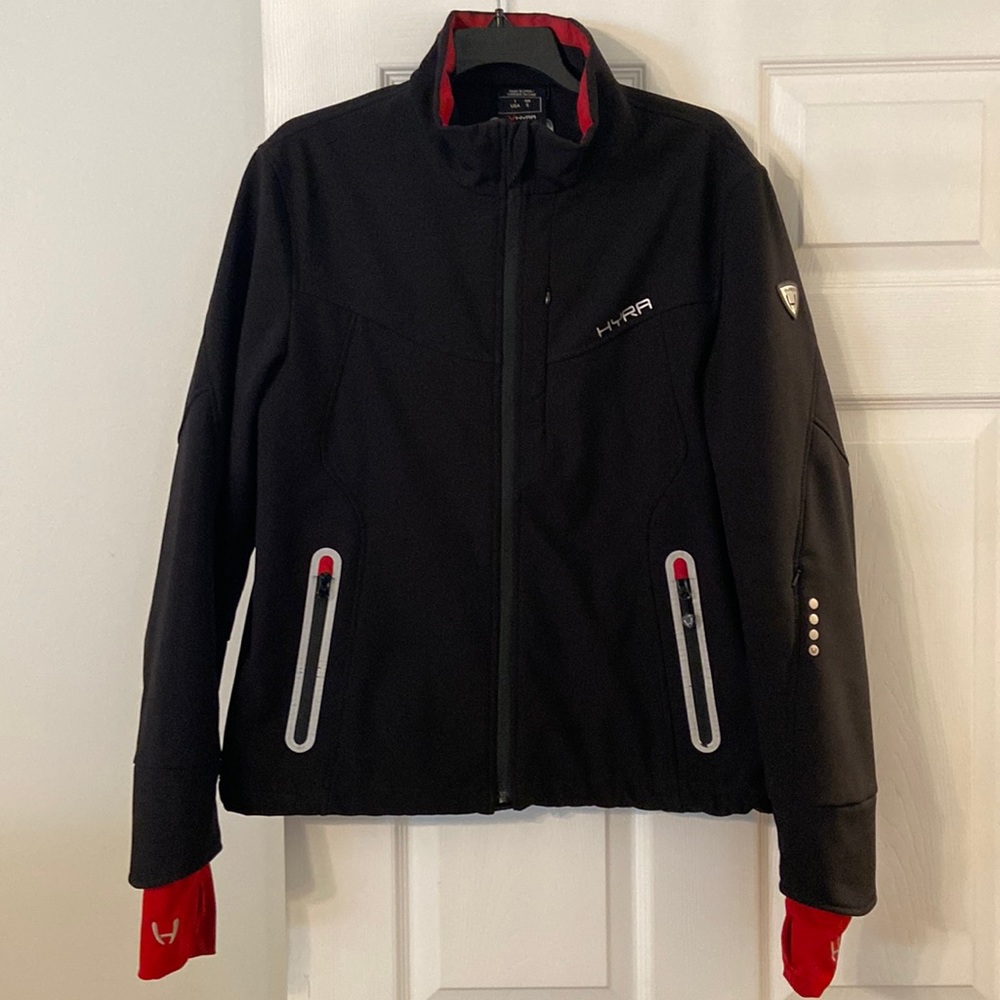 HYRA Snow Jacket size S Italy size 50 color black and red zipper front